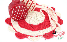 Load image into Gallery viewer, Crochet Peppermint Hot Pad Trivet by Moda Home - Vintage Style
