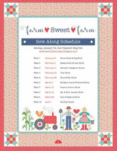 Load image into Gallery viewer, Quilt Kit, "FARM SWEET FARM" Fabric Collection + Applique Templates &amp; Ric Rac - by Lori Holt for Riley Blake
