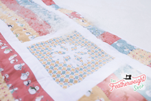 Load image into Gallery viewer, Quilt Kit, "Snow Cozy" WINTER BABY QUILT - Cozy Snowman Fabric by Lori Holt

