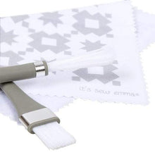 Load image into Gallery viewer, Oh Sew Clean Brush and Cloth Set by It's Sew Emma - GRAY
