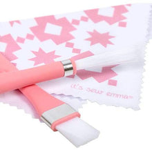 Load image into Gallery viewer, Oh Sew Clean Brush and Cloth Set by It's Sew Emma - PINK
