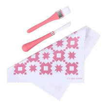 Load image into Gallery viewer, Oh Sew Clean Brush and Cloth Set by It's Sew Emma - PINK
